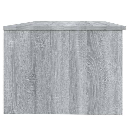 Sofabord 102x50x36 cm konstrueret træ grå sonoma-eg