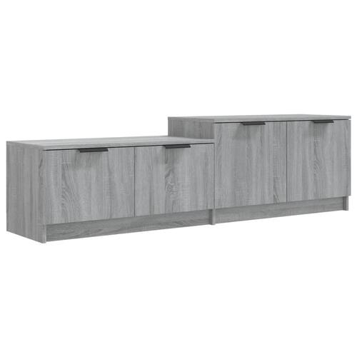 Tv-bord 158,5x36x45 cm konstrueret træ grå sonoma-eg