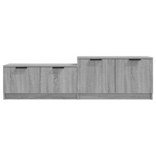 Tv-bord 158,5x36x45 cm konstrueret træ grå sonoma-eg