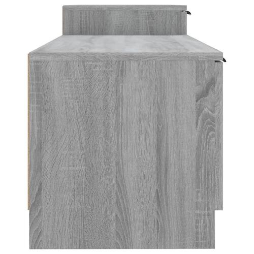 Tv-bord 158,5x36x45 cm konstrueret træ grå sonoma-eg