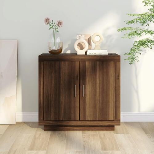 Skænk 80x40x75 cm konstrueret træ brun egetræsfarve