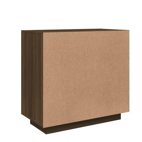 Skænk 80x40x75 cm konstrueret træ brun egetræsfarve