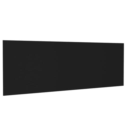 Væghængt sengegærde 240x1,5x80 cm konstrueret træ sort