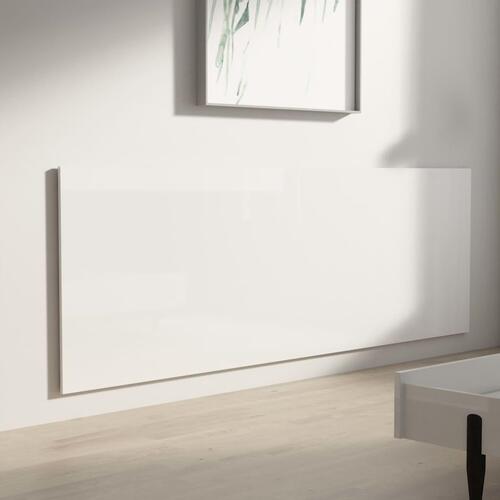 Sengegærde 240x1,5x80 cm konstrueret træ hvid højglans