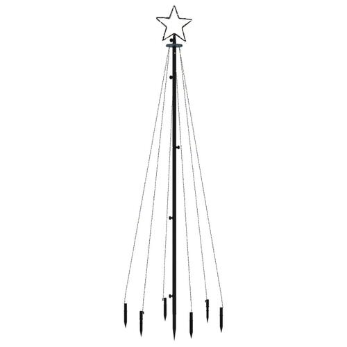 Juletræ med spyd 108 LED'er 180 cm blåt lys