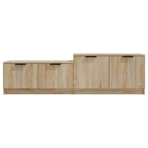 Tv-bord 158,5x36x45 cm konstrueret træ sonoma-eg