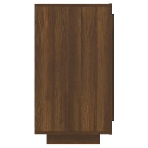 Skænk 80x40x75 cm brun egetræ