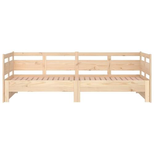 Daybed med udtræk 2x(90x190) cm massivt fyrretræ