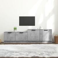 Tv-bord 158,5x36x45 cm konstrueret træ betongrå