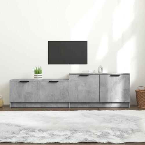 Tv-bord 158,5x36x45 cm konstrueret træ betongrå