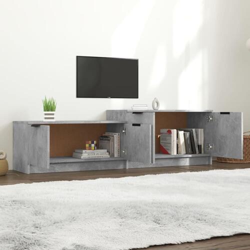 Tv-bord 158,5x36x45 cm konstrueret træ betongrå