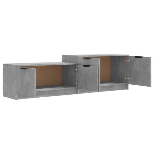 Tv-bord 158,5x36x45 cm konstrueret træ betongrå