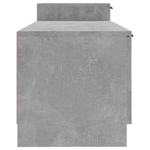 Tv-bord 158,5x36x45 cm konstrueret træ betongrå