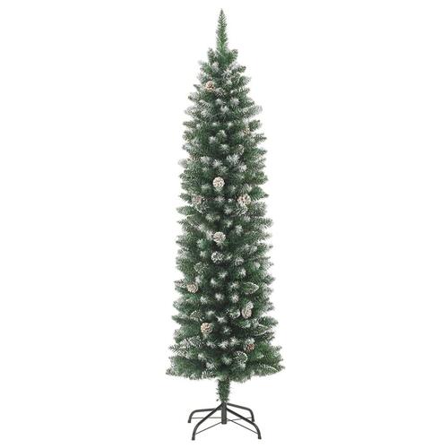 Kunstigt smalt juletræ med juletræsfod 120 cm PVC