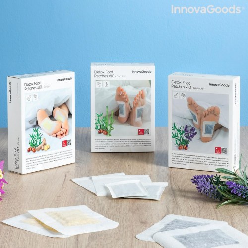 Detox Fod Plastre Bamboo InnovaGoods 10 enheder