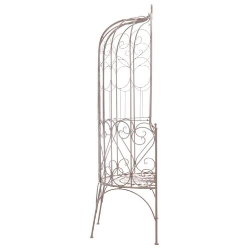 Havebænk 95 cm jern antik brun