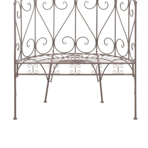 Havebænk 95 cm jern antik brun