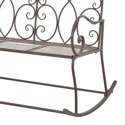 Havebænk 104 cm jern antik brun