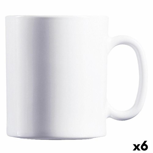Luminarc Evolutions krus, hvidt glas, 320 ml - 6 stk.