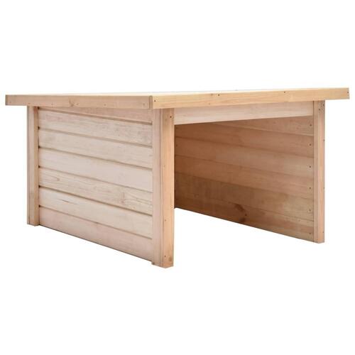 Skur til plæneklipper 92x104x59,5 cm fyrretræ 19 mm
