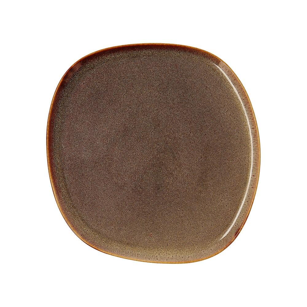 Bidasoa Ikonic middagstallerken brun keramik 26,5 × 25,7 cm - 4 stk.