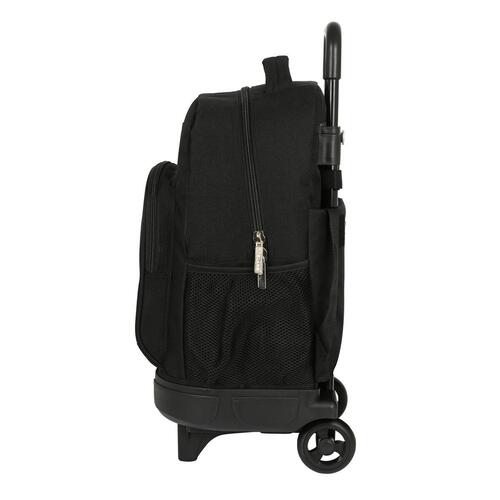 Skolerygsæk med Hjul Safta Surf Sort (33 x 45 x 22 cm)