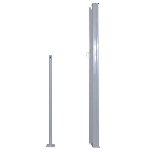 Sammenrullelig sidemarkise 160 x 500 cm cremefarvet