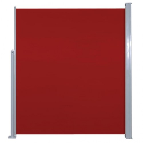 Sammenrullelig sidemarkise 160 × 500 cm - rød