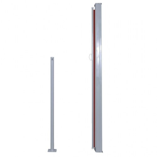 Sammenrullelig sidemarkise 160 × 500 cm - rød