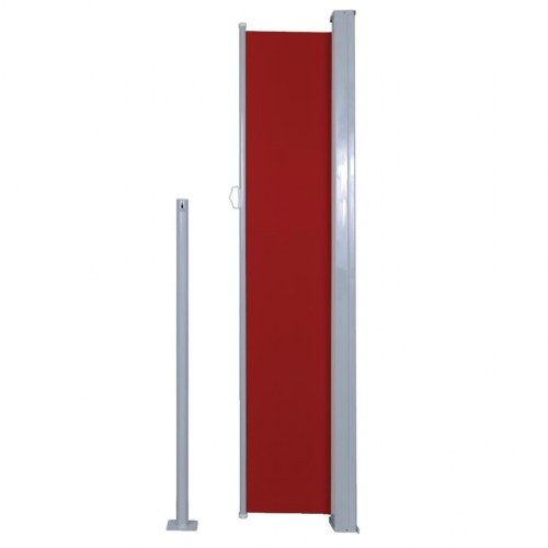 Sammenrullelig sidemarkise 160 × 500 cm - rød