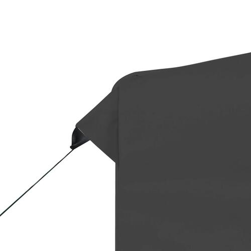 Foldbart festtelt aluminium 3 x 3 m antracitgrå