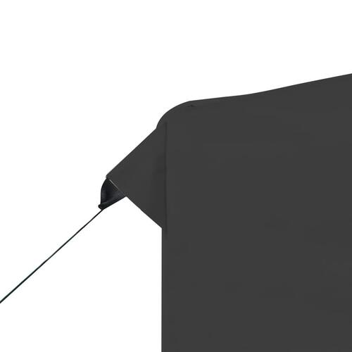 Foldbart festtelt med vægge aluminium 3 x 3 m antracitgrå