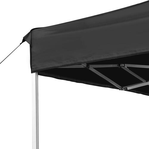 Foldbart festtelt aluminium 4,5 x 3 m antracitgrå
