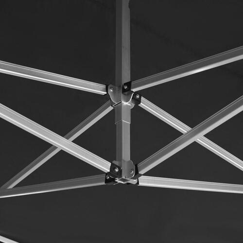 Foldbart festtelt aluminium 4,5 x 3 m antracitgrå