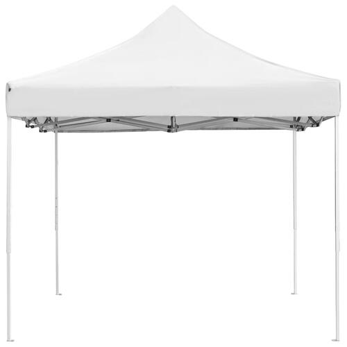 Foldbart festtelt aluminium 4,5 x 3 m hvid
