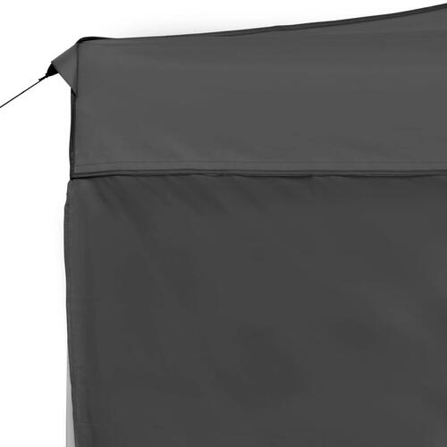 Foldbart festtelt med vægge aluminium 4,5 x 3 m antracitgrå