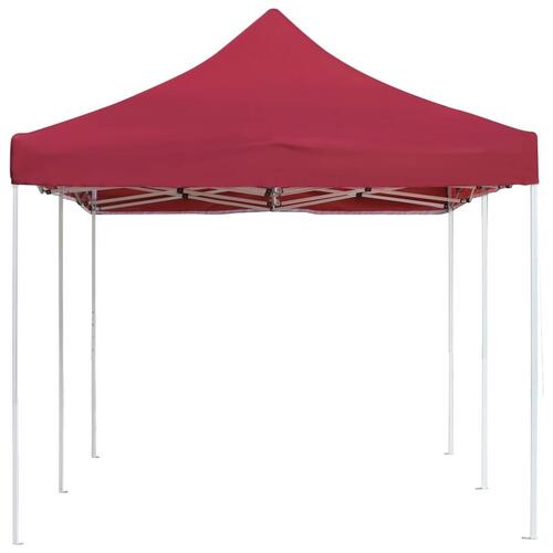 Professionelt foldbart festtelt aluminium 6 x 3 m vinrød