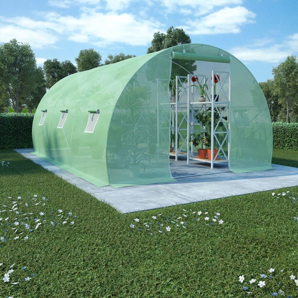 Drivhus 3,5 m² 450x300x200 cm