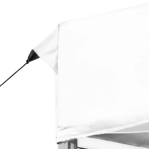 Foldbart festtelt aluminium 6 x 3 m hvid