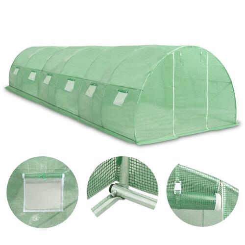 Drivhus 27 m² 900x300x200 cm