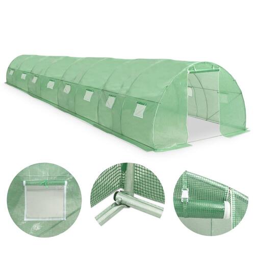Drivhus 36 m² 1200x300x200 cm