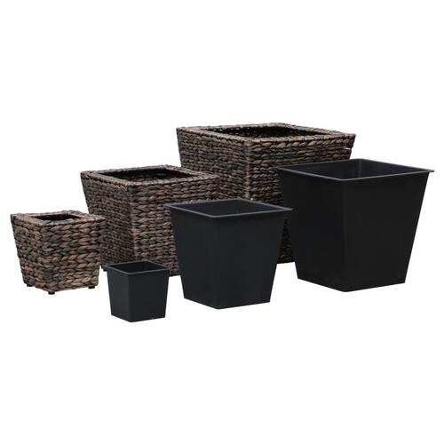 Plantekrukker 3 stk. vandhyacint brun