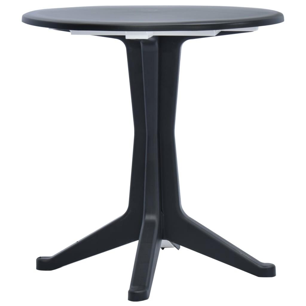 Havebord i plastik 70 cm antracitgrå