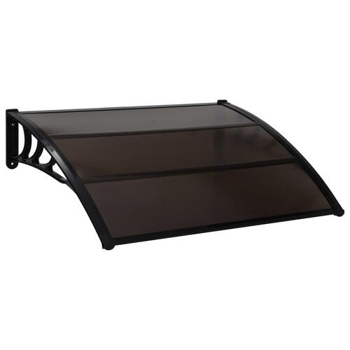Dørbaldakin 150x100 cm polycarbonat sort