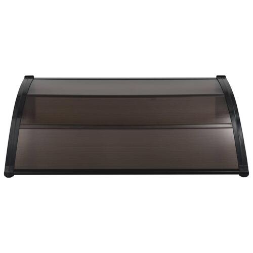 Dørbaldakin 150x100 cm polycarbonat sort