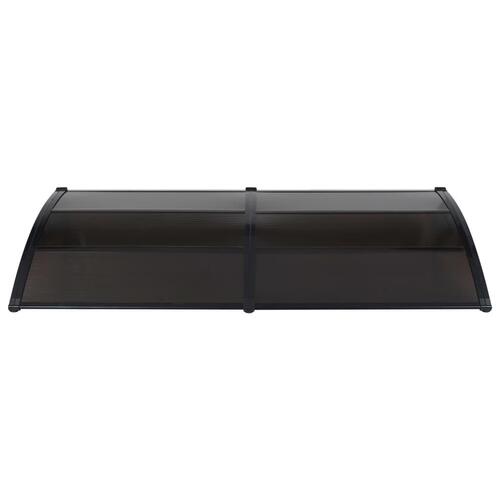 Dørbaldakin 200x100 cm polycarbonat sort