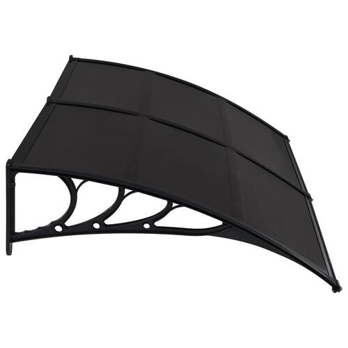 Dørbaldakin 240x100 cm polycarbonat sort