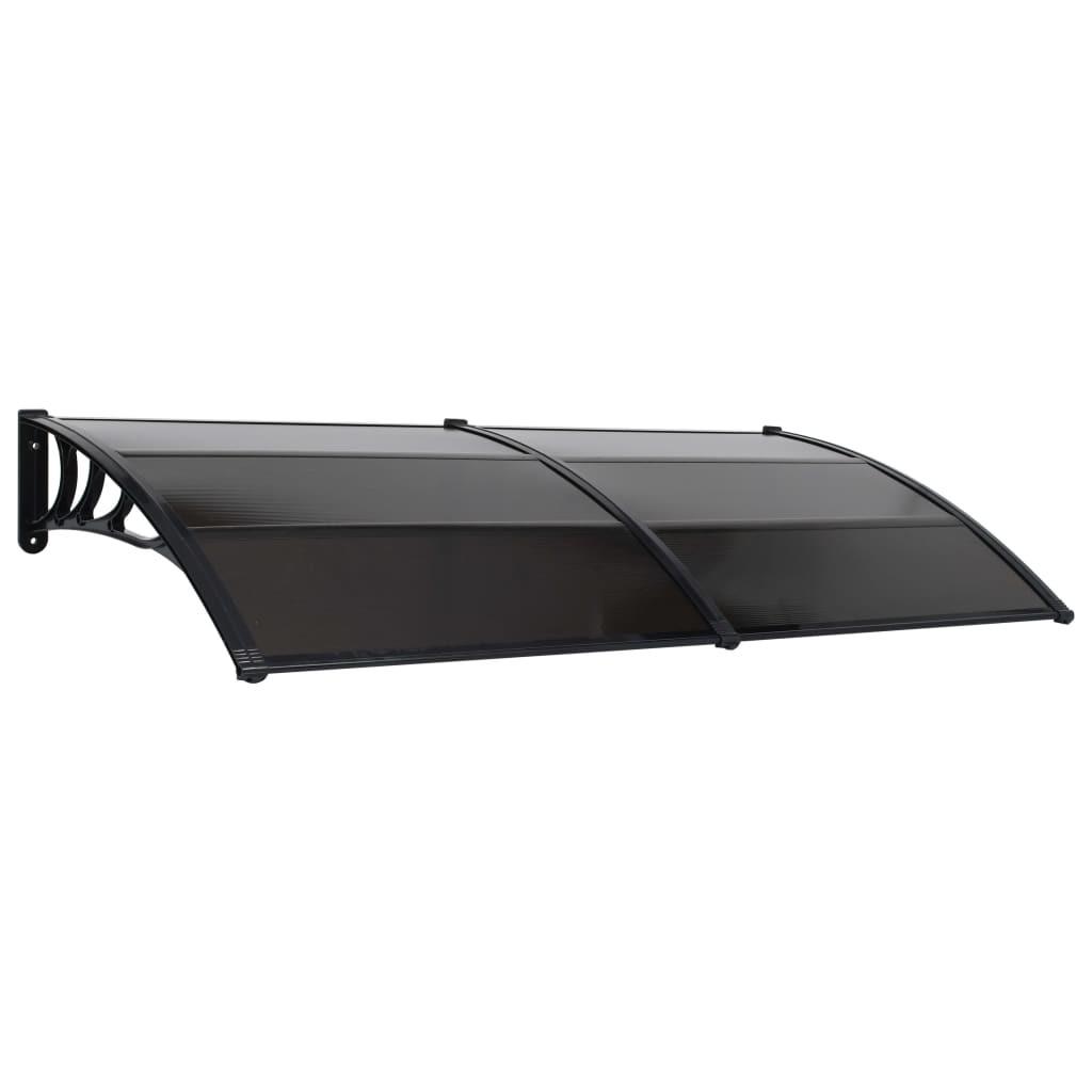 Dørbaldakin 300x100 cm polycarbonat sort