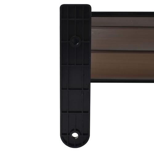 Dørbaldakin 300x100 cm polycarbonat sort