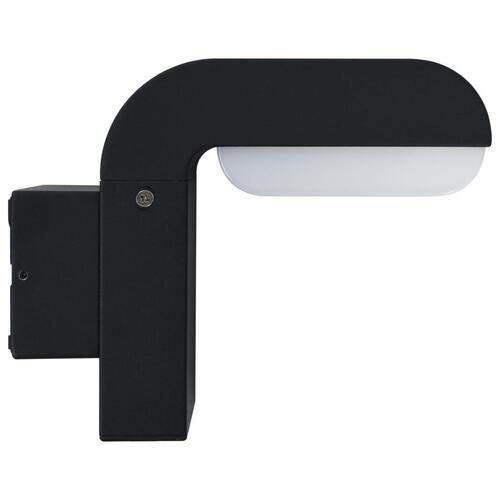 Udendørs LED-væglampe 9 W oval sort